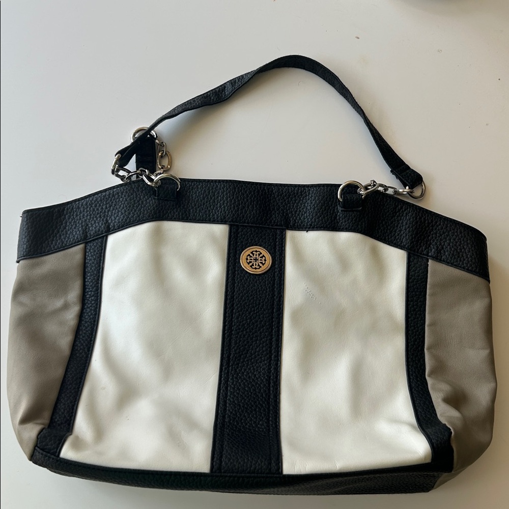 Black and White Leather Purse